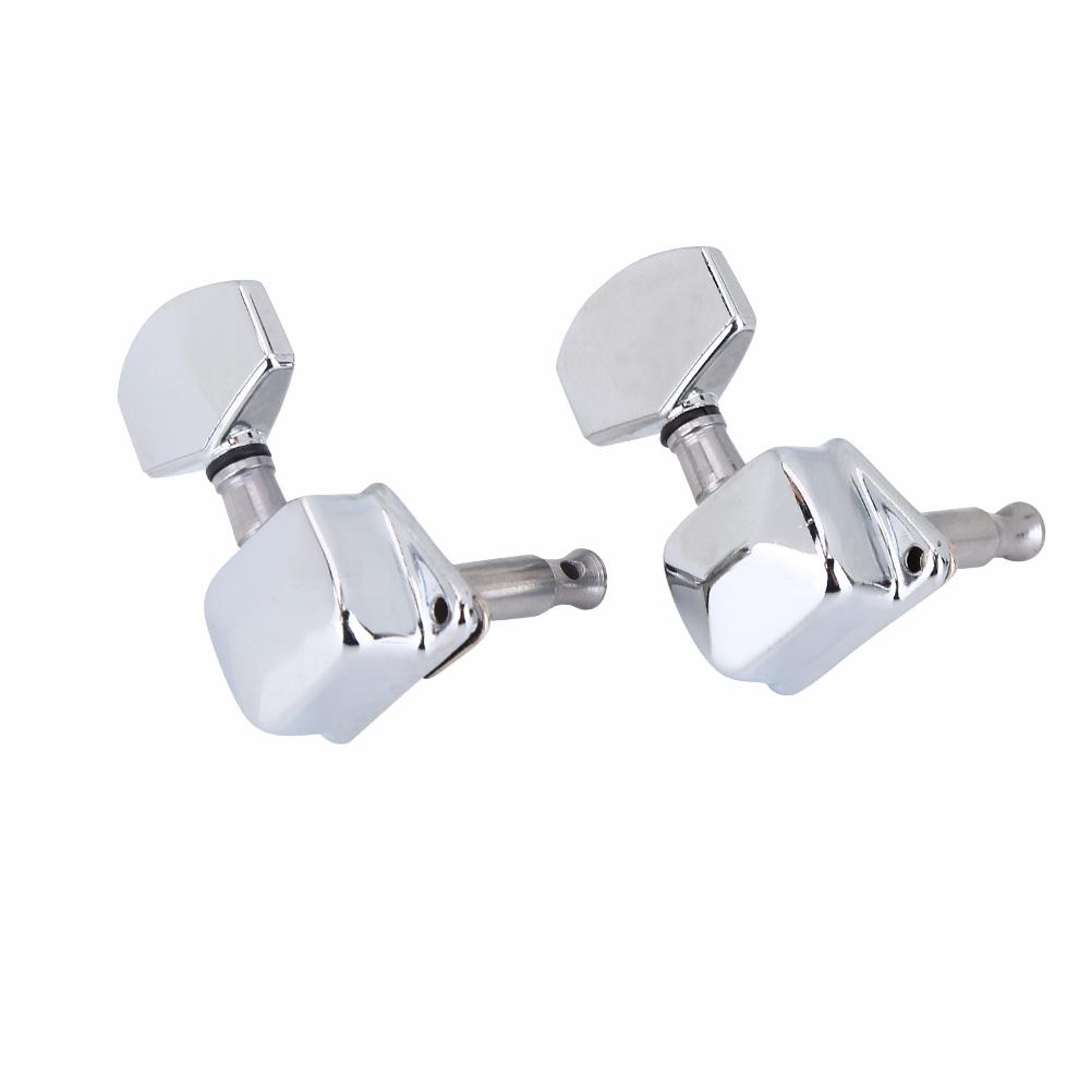 3R 3L Semiclosed Metal Machine Heads String Tuning Key Pegs Tuners for Folk Guitar