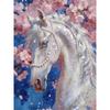 Handmade DIY Pearl Painting White Horse Theme Bedroom Living Room Frameless Diy Handmade Sticky Diamond Creative Canvas Painting