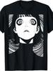 Mens EWH Horror Anime Manga Japanese Style Horror Cute Gothic Tshirt Suitable for Anime Enthusiasts Suitable for All Seasons