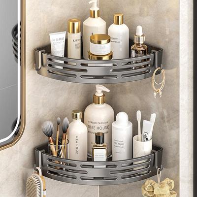 Non-Drill Corner Bathroom Shelf for Toiletries