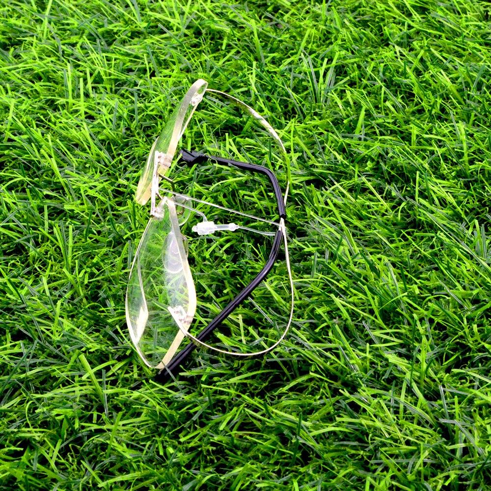 Rimless Eye Protection Bifocal Reading Glasses +0.75 To +4 See Near and Far