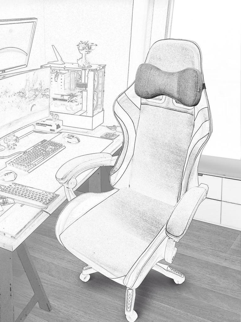 Ekkoseat Poduszka na krzesło dla graczy, motyl