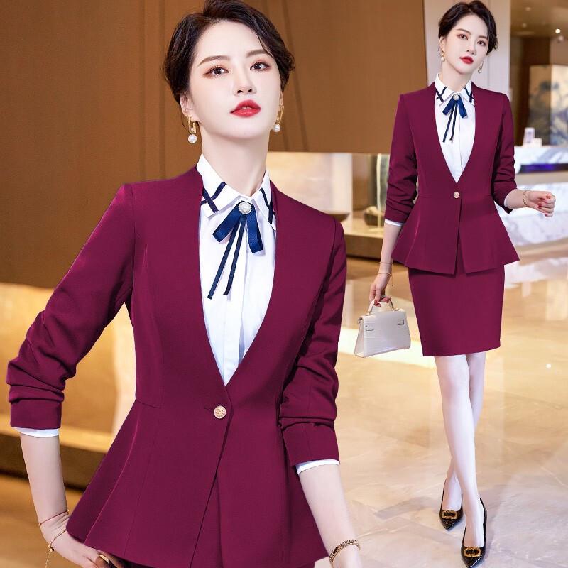 Troloman Women's 3-Piece Professional Suit Set