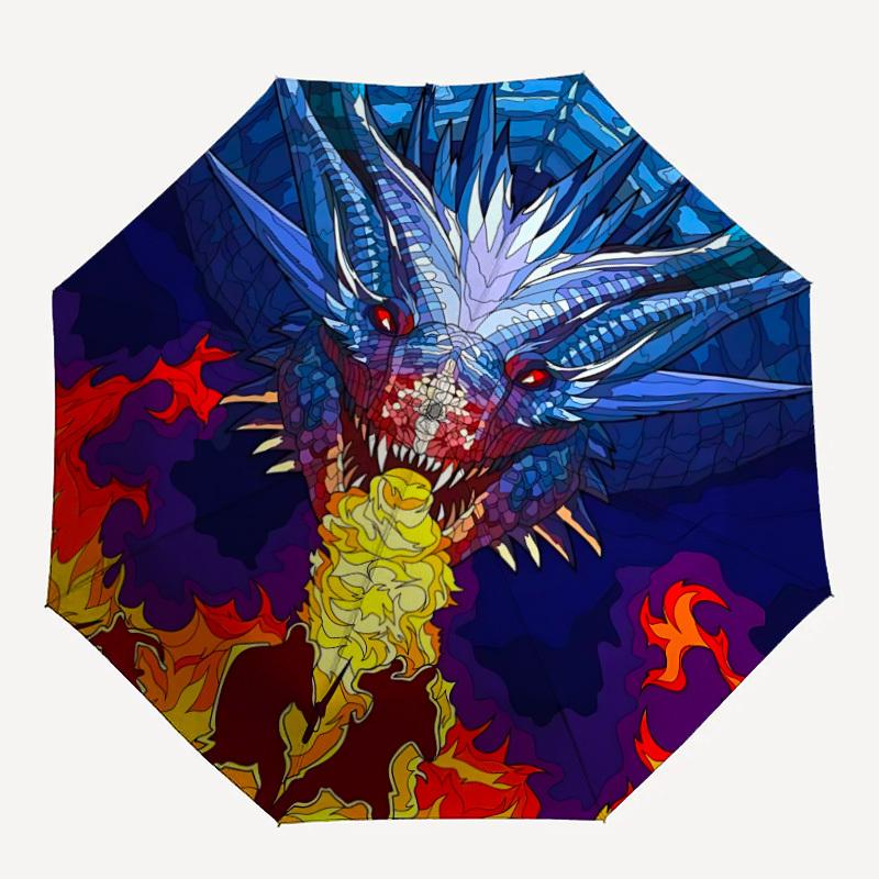 

1pc Dragon Fire Breath Folding Umbrella | Elegant Design, Fashionable Accessory, Durable Construction, Sturdy Ribs yy251107095