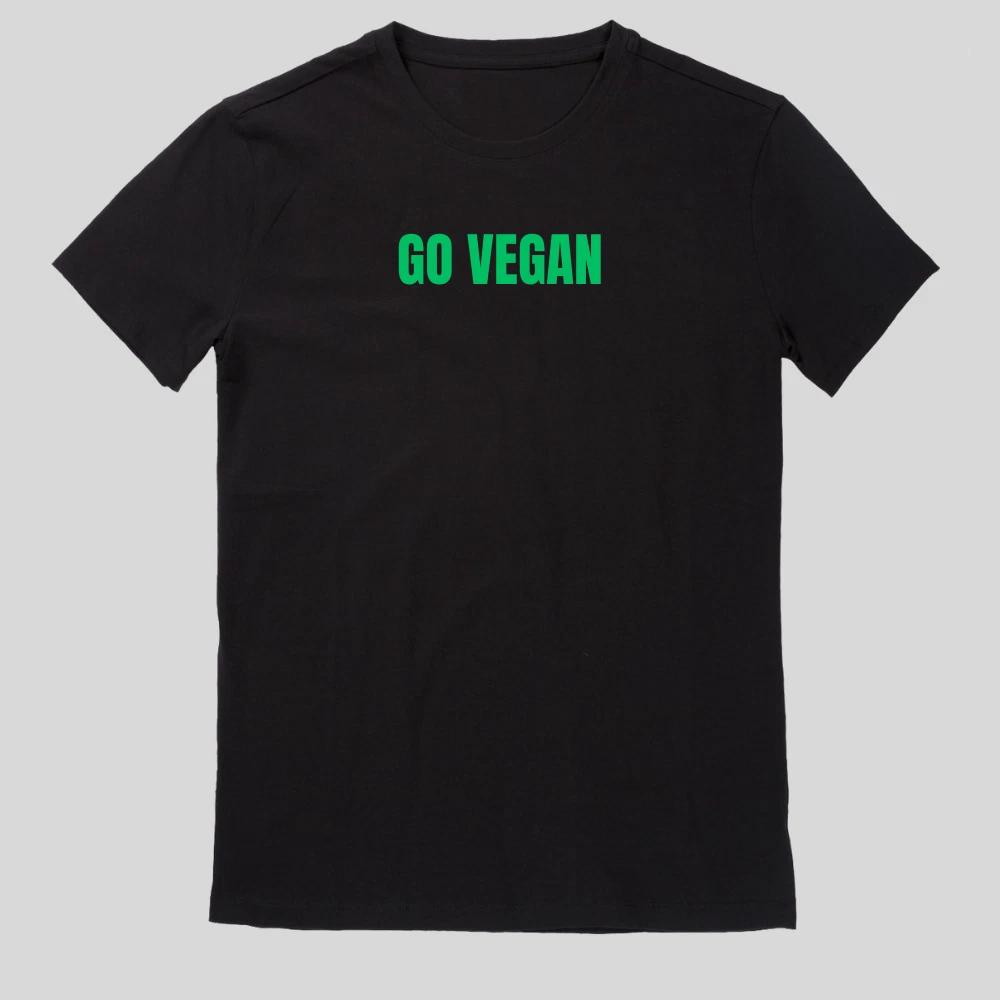 Go Vegan Männer Basic T-Shirt XXL