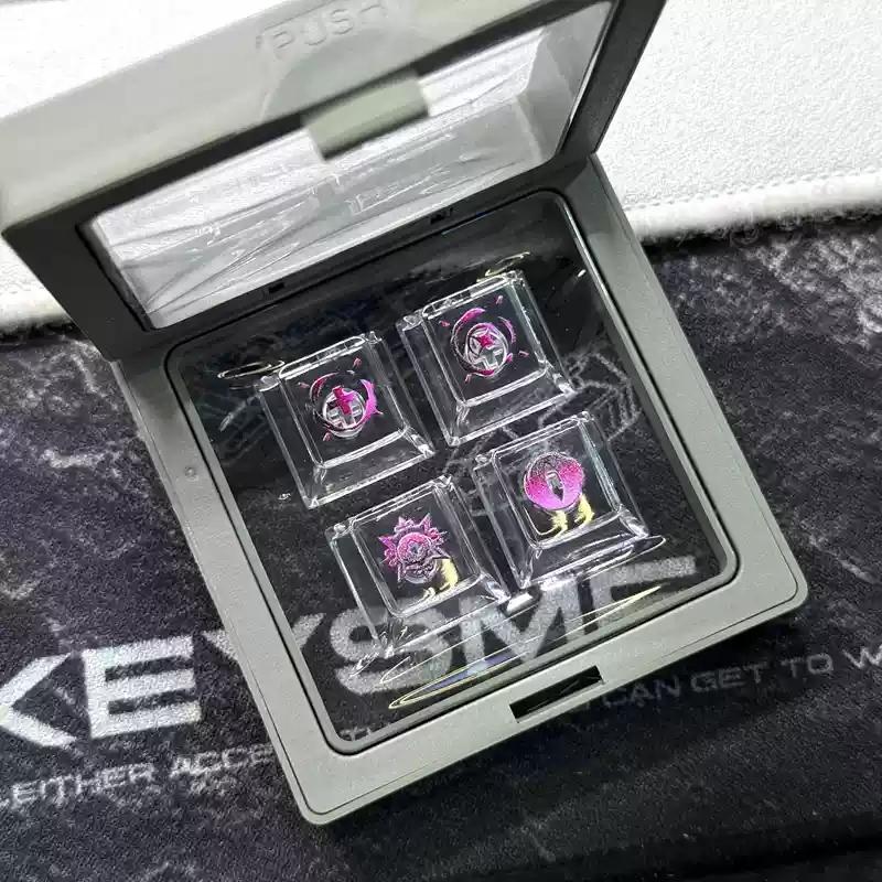 Keycaps Skill Valorant Tastiera Meccanica Profilo Cherry Trasparente Keycaps Personalizzati Anime Tastiera da Gioco PC Regalo Collezionabili