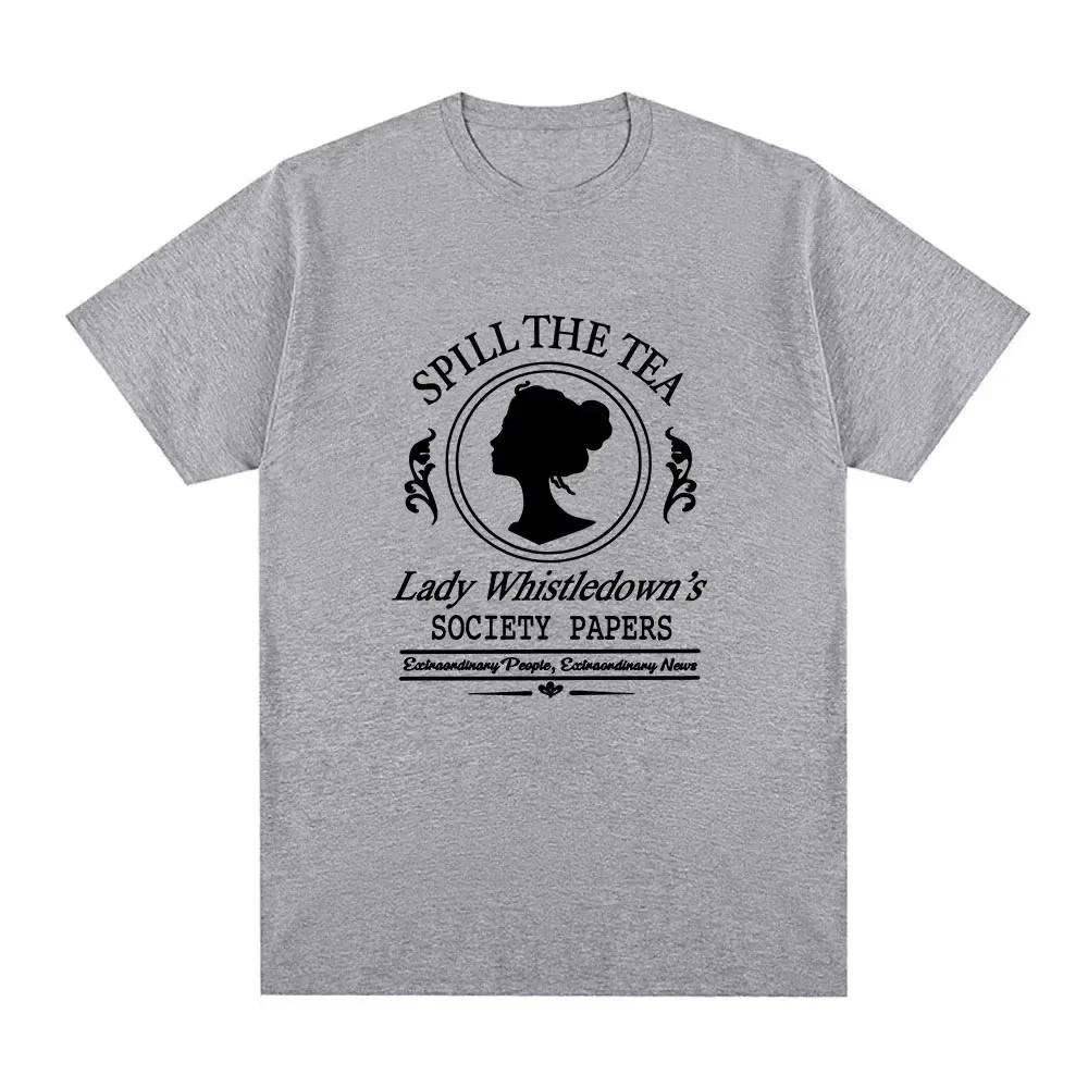 2026 Sudaderas Lady Whistledown Tshirt TV Series Graphic Printing Teeshirt Ropa De Mujer Unisex Streetwear Women Clothing