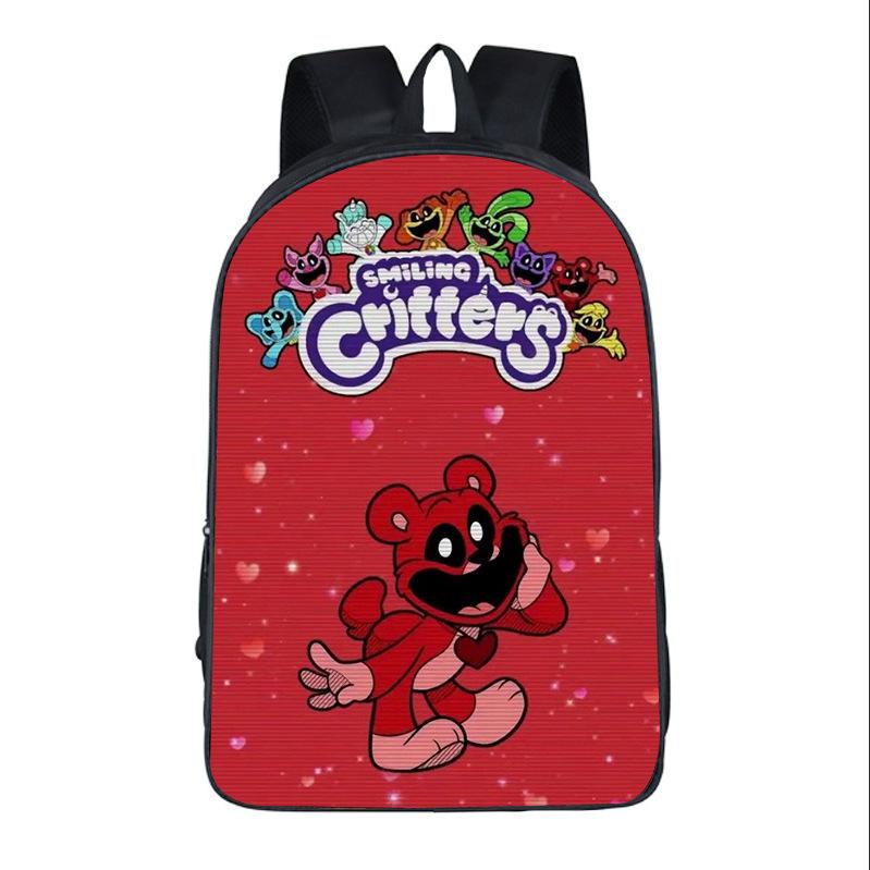 Smiling Critters Horror Bobby Smiling Animals Student Bag Kids Backpack