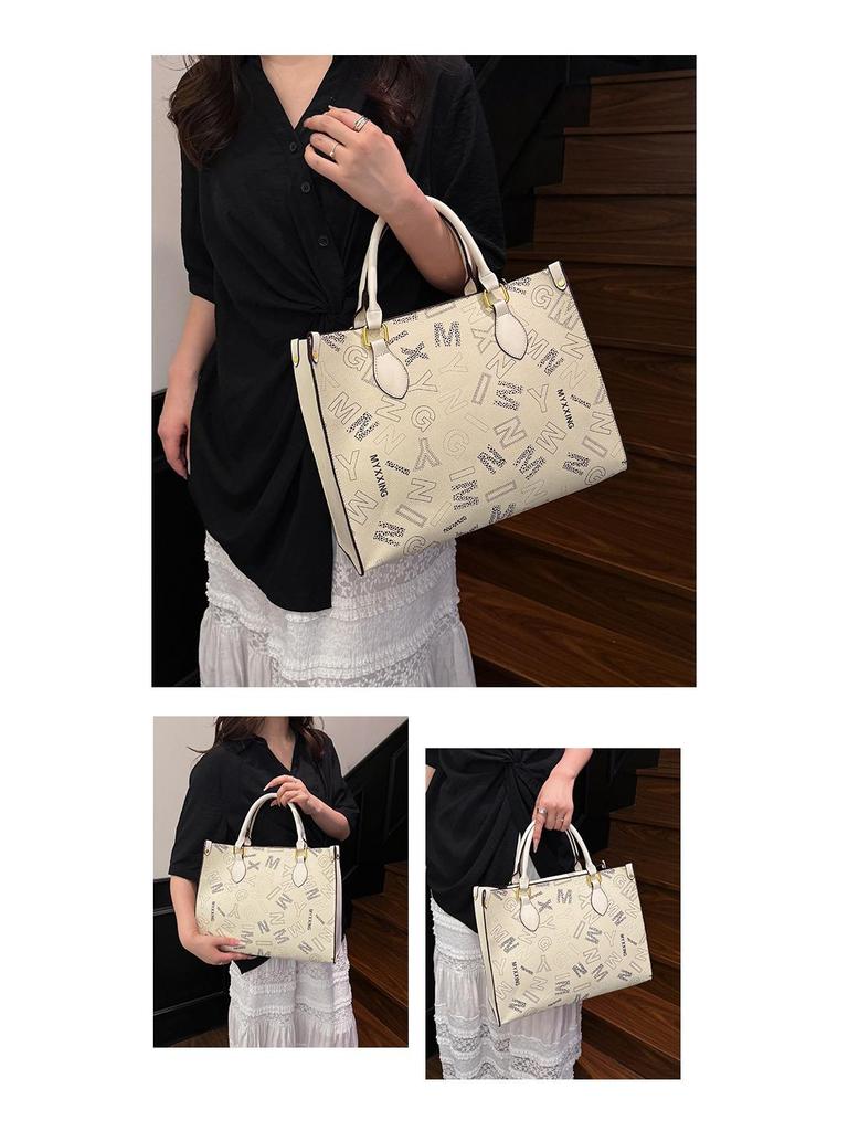 2025 Trendige Monogramm-Tragetasche mit großem Fassungsvermögen - Perfektes Geschenk für Mädchen