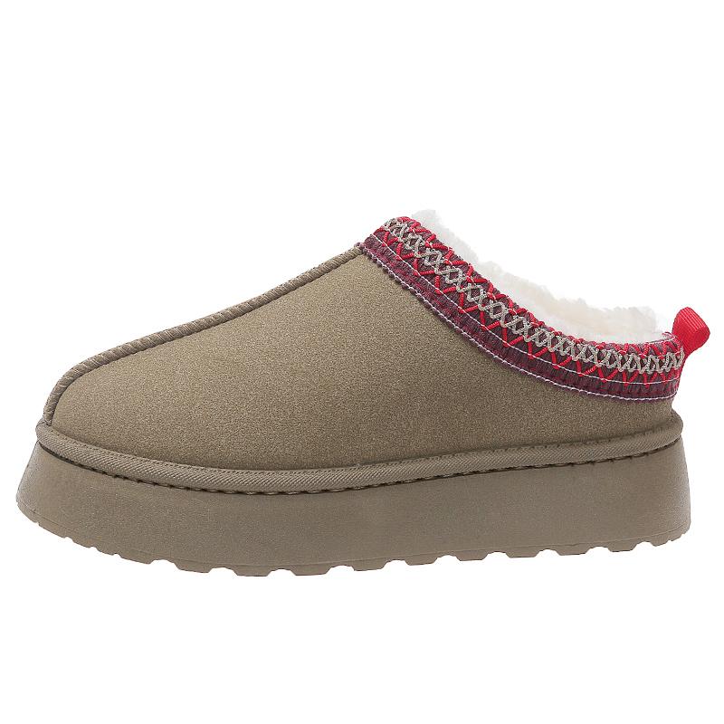 Fashion Snow Boots for Women 2024 Winter New Warm Thickened Fluff Soles Boots Women Casual Comfortable Cotton Shallow Shoes for Women