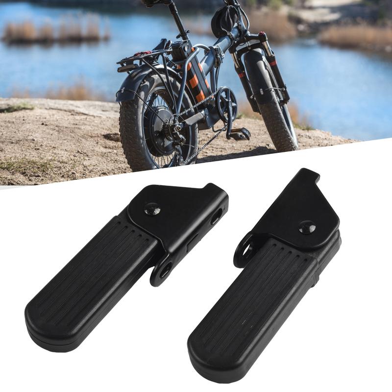 Electric Moped Front Pedal Left And Right Metal Rubber Scooter High quality Materials Support Pad Foldable Pedal Front Practical