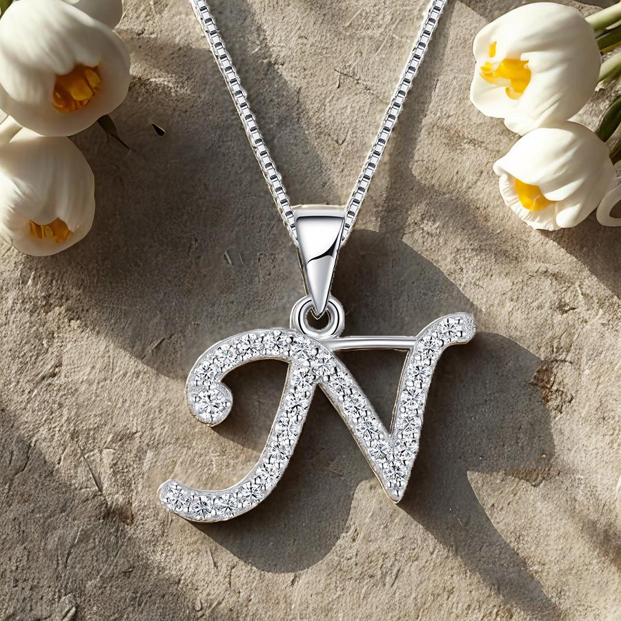 26 English Letters Necklace for Women Fashion Collarbone Chain Short Jewelry Necklace Pendant