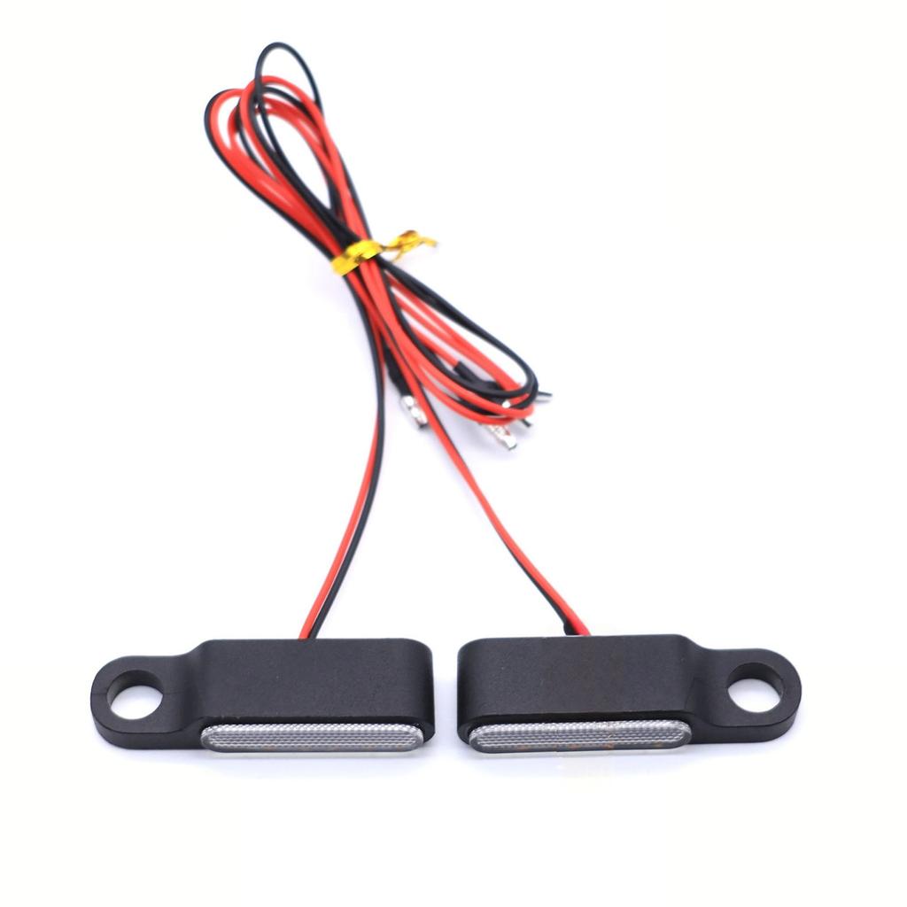 2Pcs Motorcycle LED Mini Turn Signals 12V Motorcycle Scooter Handlebar Indicators Lights Blinker Lamps Amber Flasher Taillight