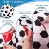 Juome Herding Ball for Dogs, 10" Dog Herding Balls with Soccer Cloth Cover Hand Pump, Interactive Dog Toys for Small & Medium Dogs