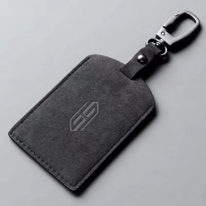Shangjie Car Bluetooth Key Case: Suede Smart Key Bag for 3D Accessories