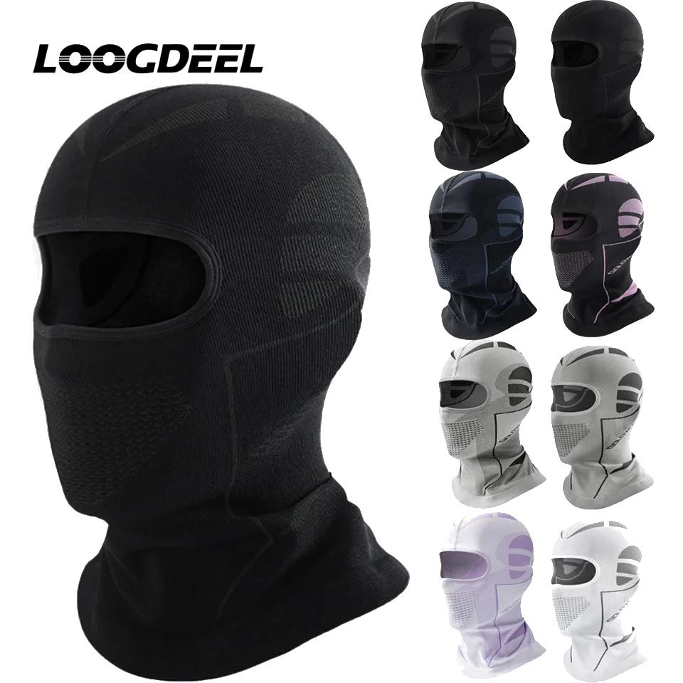 Loogdeel Motorcycle Windproof Balaclava Helmet Liner Unisex Winter Warm Skiing Riding Running Face Mask Bicycle Headwear