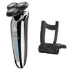 4D Electric Floating Shaver: USB Rechargeable, Full Body Washable, Multifunctional Beard Razor for Men.