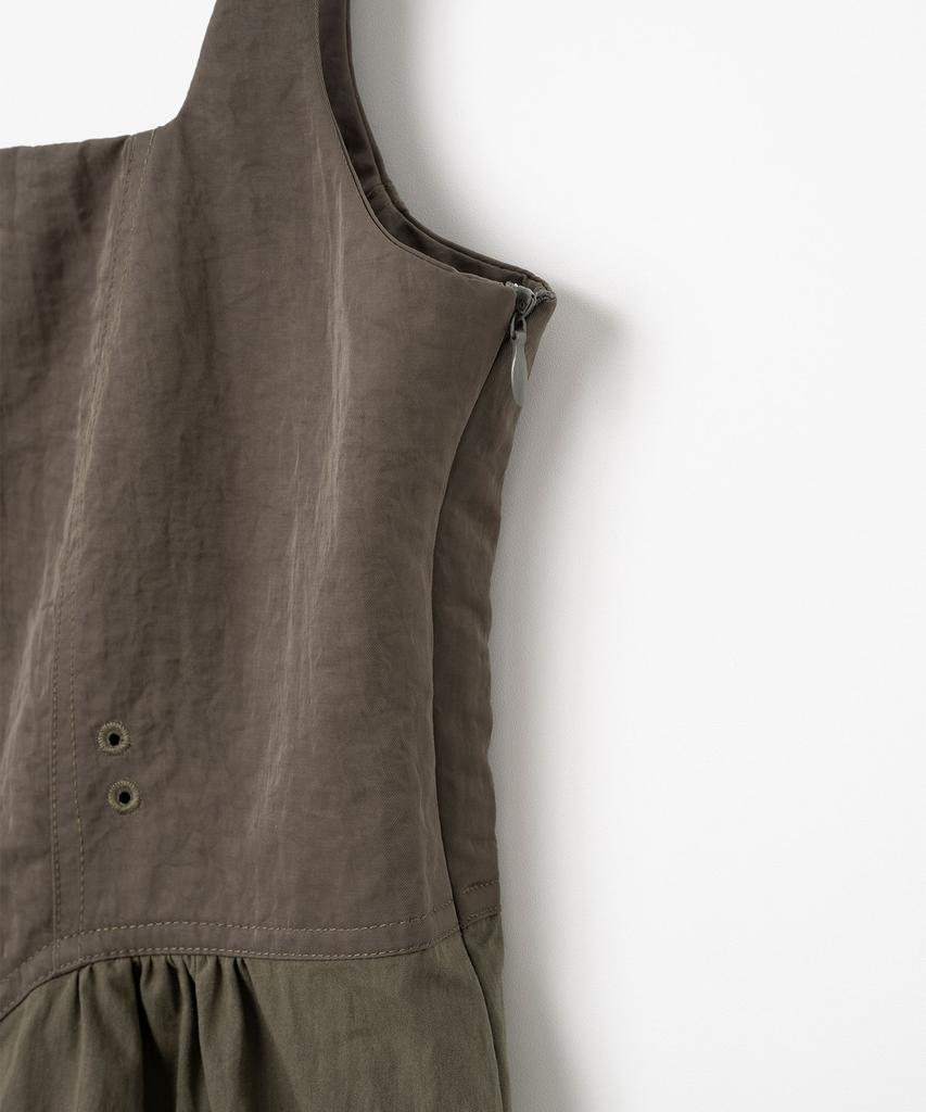 Milo Woman Hemline Midi Dress [Khaki Brown]