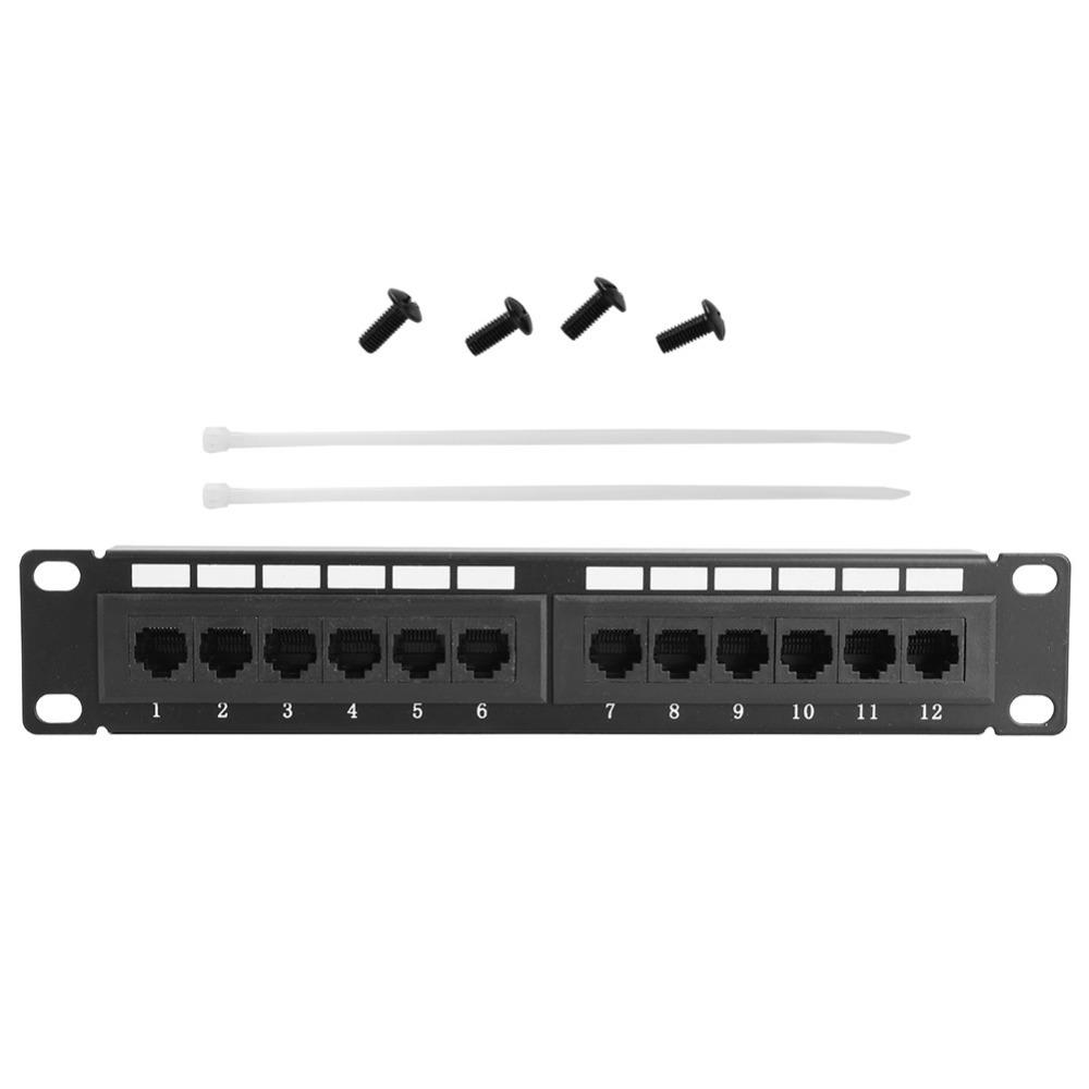 12-Port UTP Patch Panel Without Bracket Ethernet Network Data Patch Panel  Network Cabinet