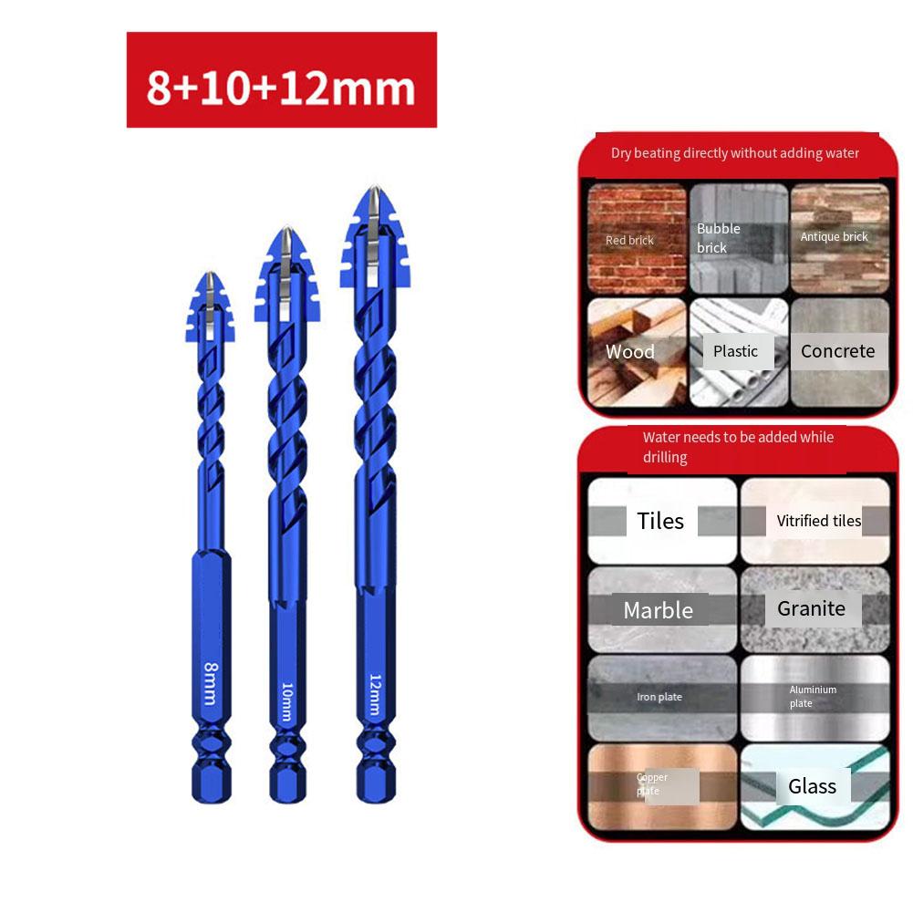 Approx.6 8 10mm 8 10 12mm Drilling Glass Tiles Efficient Punching Good Cutting Edges Multi-Material Applicable