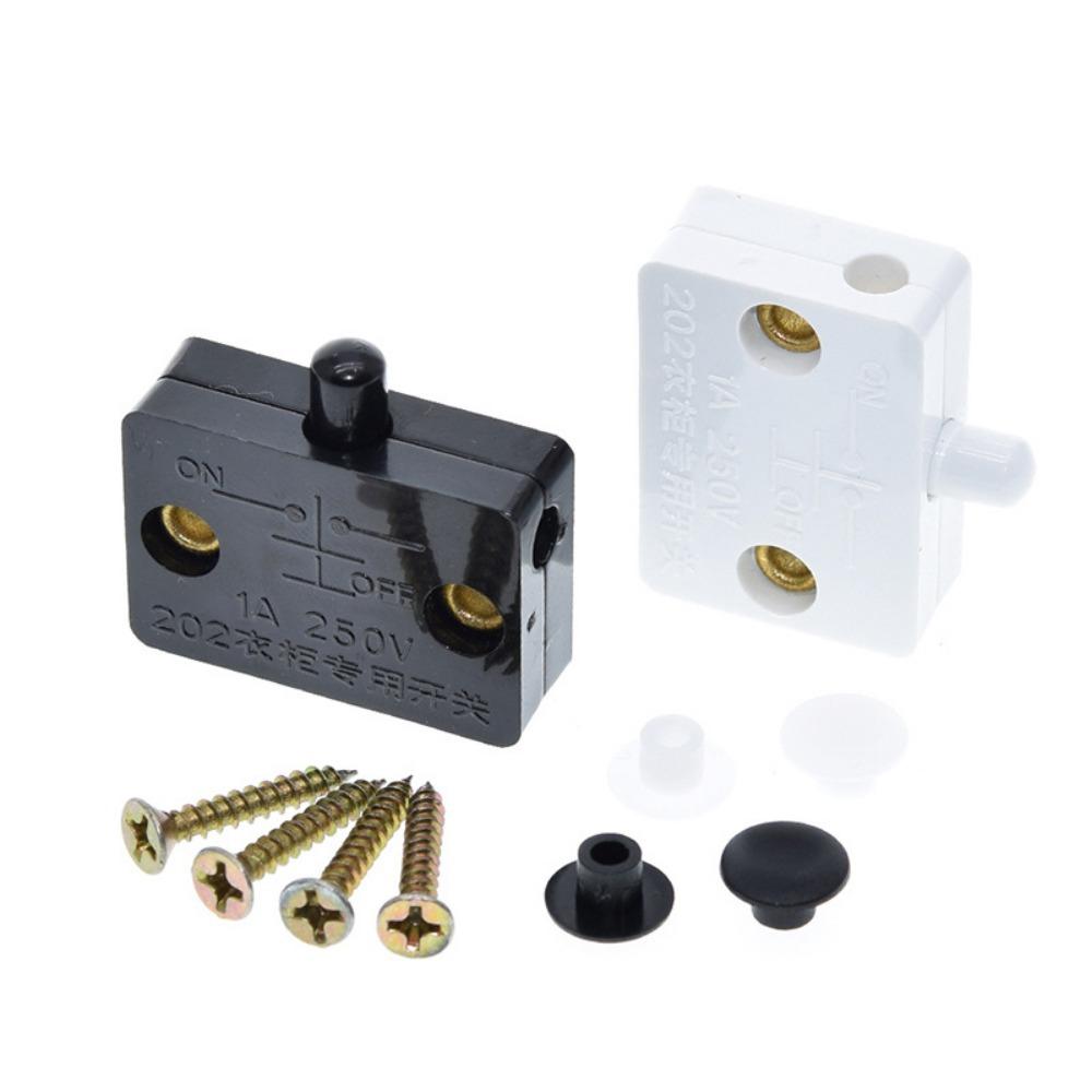 

1 Set Automatic Wardrobe Light Switch Household Control Switch New Push Button Switch Cabinet Door
