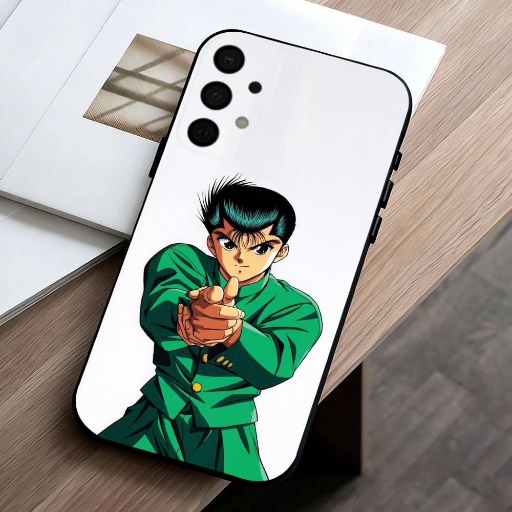 Anime Y-Yu Yu H-Hakusho-O Phone Case For Samsung Galaxy A73,A72,A71,A70,A53,A52,A51,Others Soft Black Shell