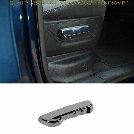 For Dodge Ram 1500 2019-2024 Bright Chrome Seat Button Handle Panel Cover Trim