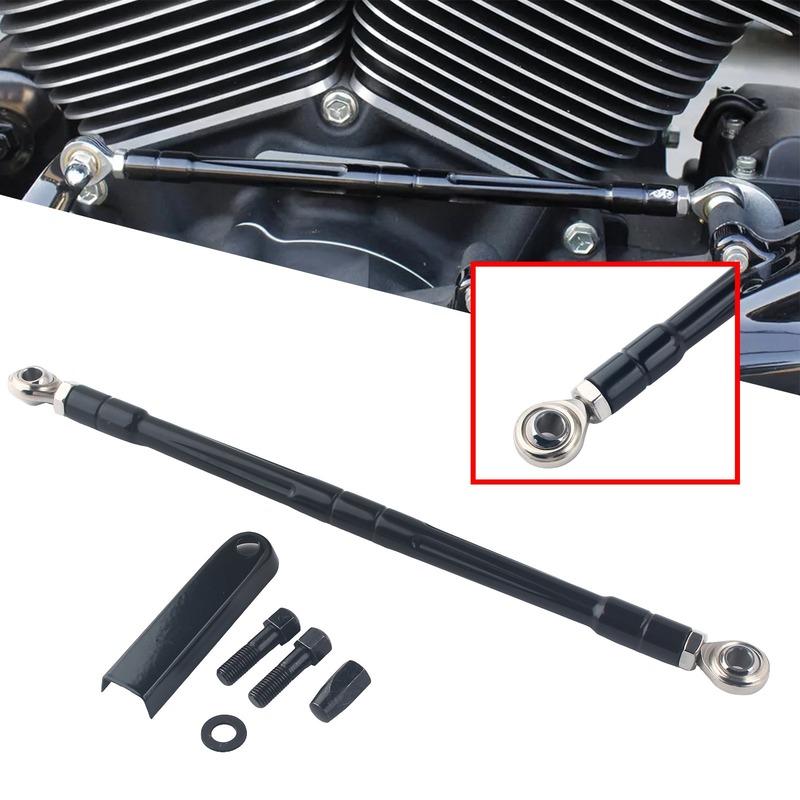Motorcycle CNC CUT Shift Linkage Shifter Link Round Rod For Harley Softail Fat Boy Breakout Touring Street Electra Road Glide
