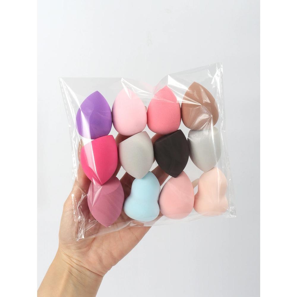 4x6cm Beauty Sponge 6/12/24Pcs Random Color & Shape Makeup Blender for Liquid Cream Powder Cosmetic Foundation Tool