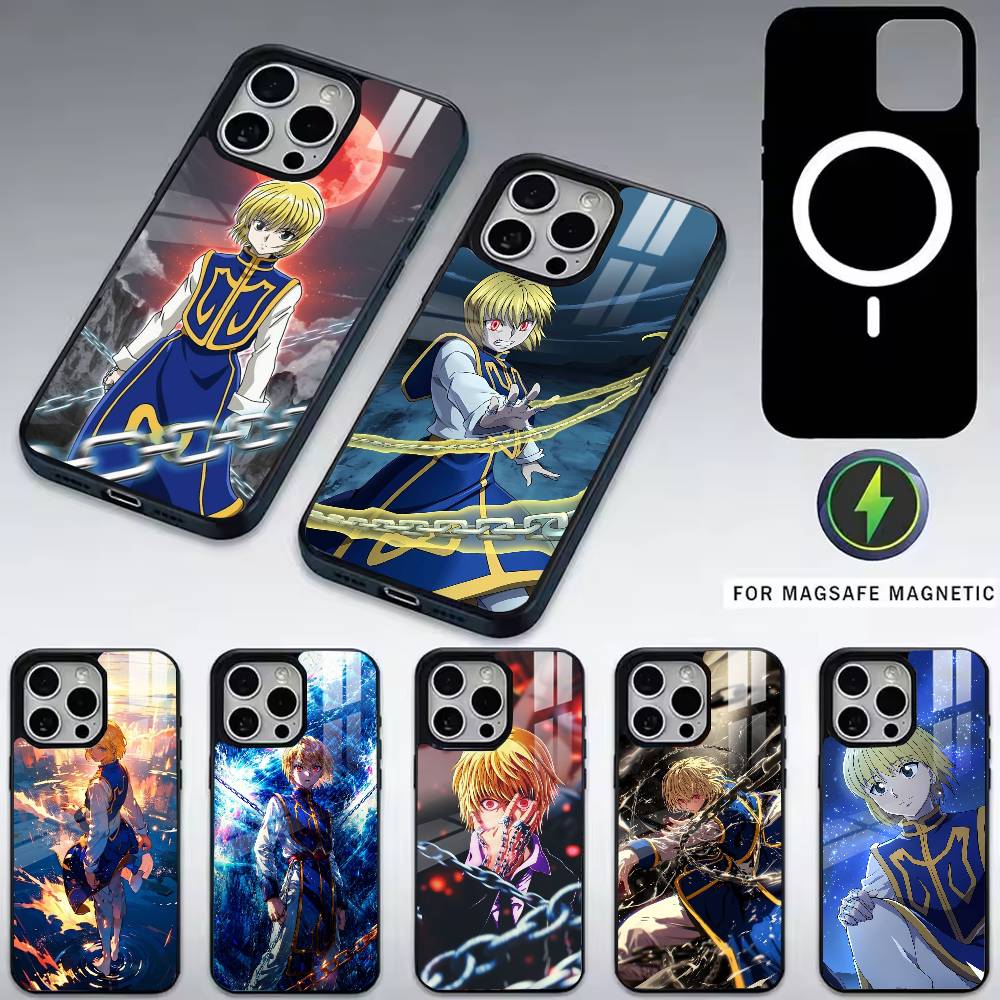 Kurapika HXH-h X Hunter Phone Case For iPhone17,16,15,14,13,12,11 Plus,Pro Magnetic with Magsafe Wireless Charging