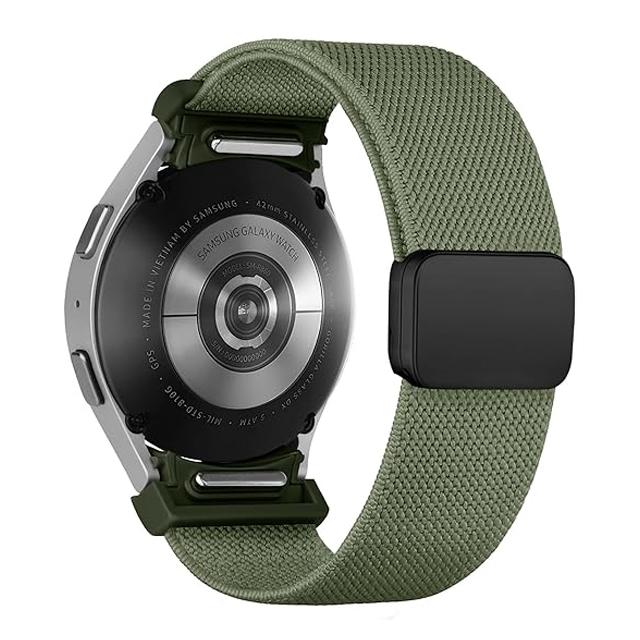 Band For Samsung Galaxy Watch 7/6/5/4/classic/Pro 44mm 40mm No Gaps Magnetic Stretchy sport correa bracelet Galaxy watch 7 Strap