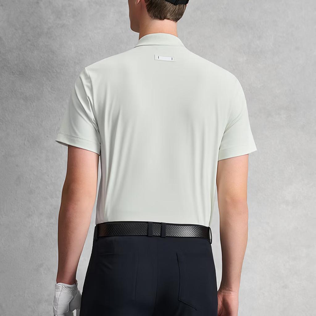 FILA Golf Series Fashion Simple Classic Sports Casual Golf Versatile Comfortable Knitted Short Sleeve Polo Shirt Men tops A11M625105FGY