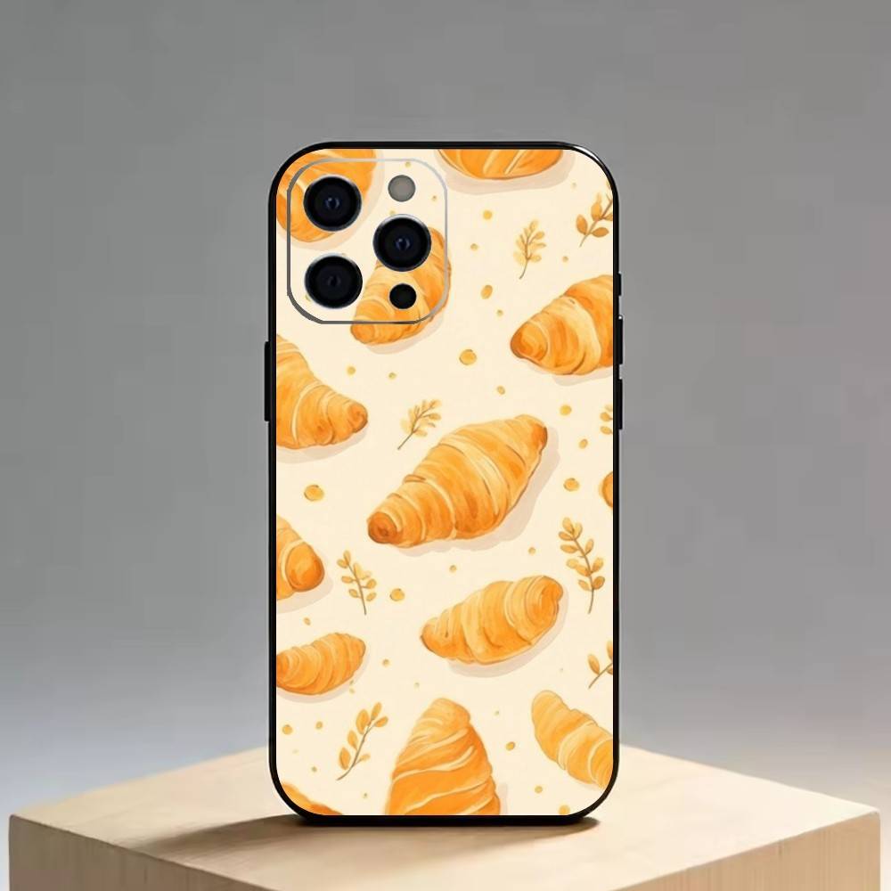 

Yellow bread Phone Case Silicone Soft For IPhone 17 16 15 14 13 12 11 X XR Plus Pro Max Plus iPhone16se4