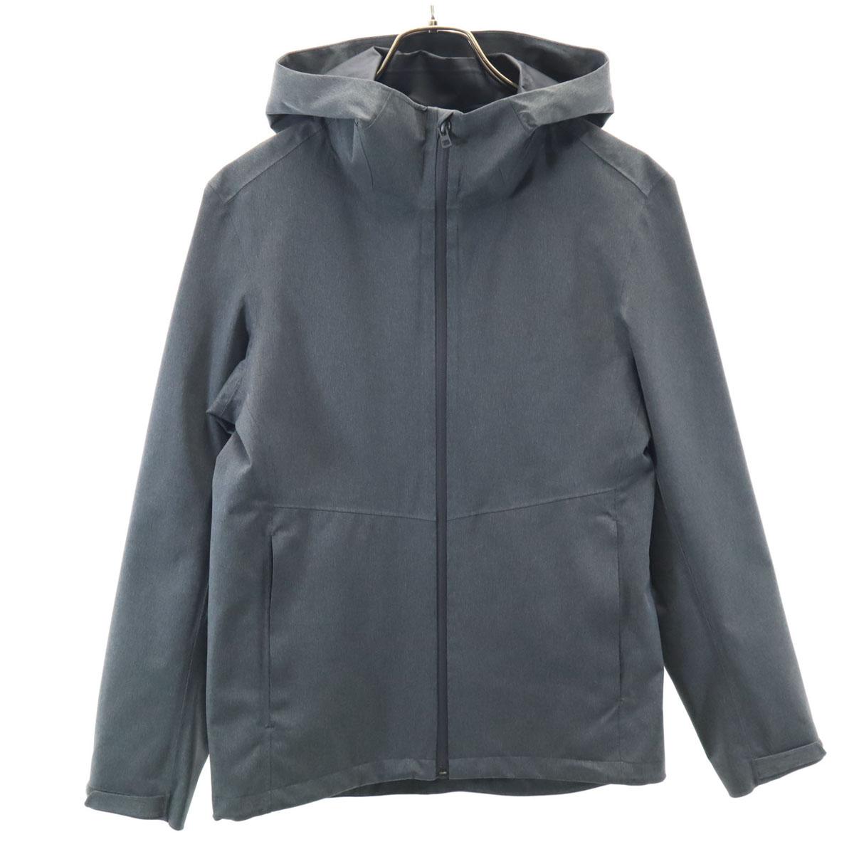 

UNIQLO Парка Block Tech с длинным рукавом S серый водонепроницаемый ветрозащитный Мужской Б/У