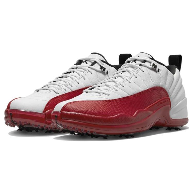 Baskets Unisexe Air Jordan 12 Low Golf Cherry Blanc Argent Métallisé Rouge Varsity DH4120-161