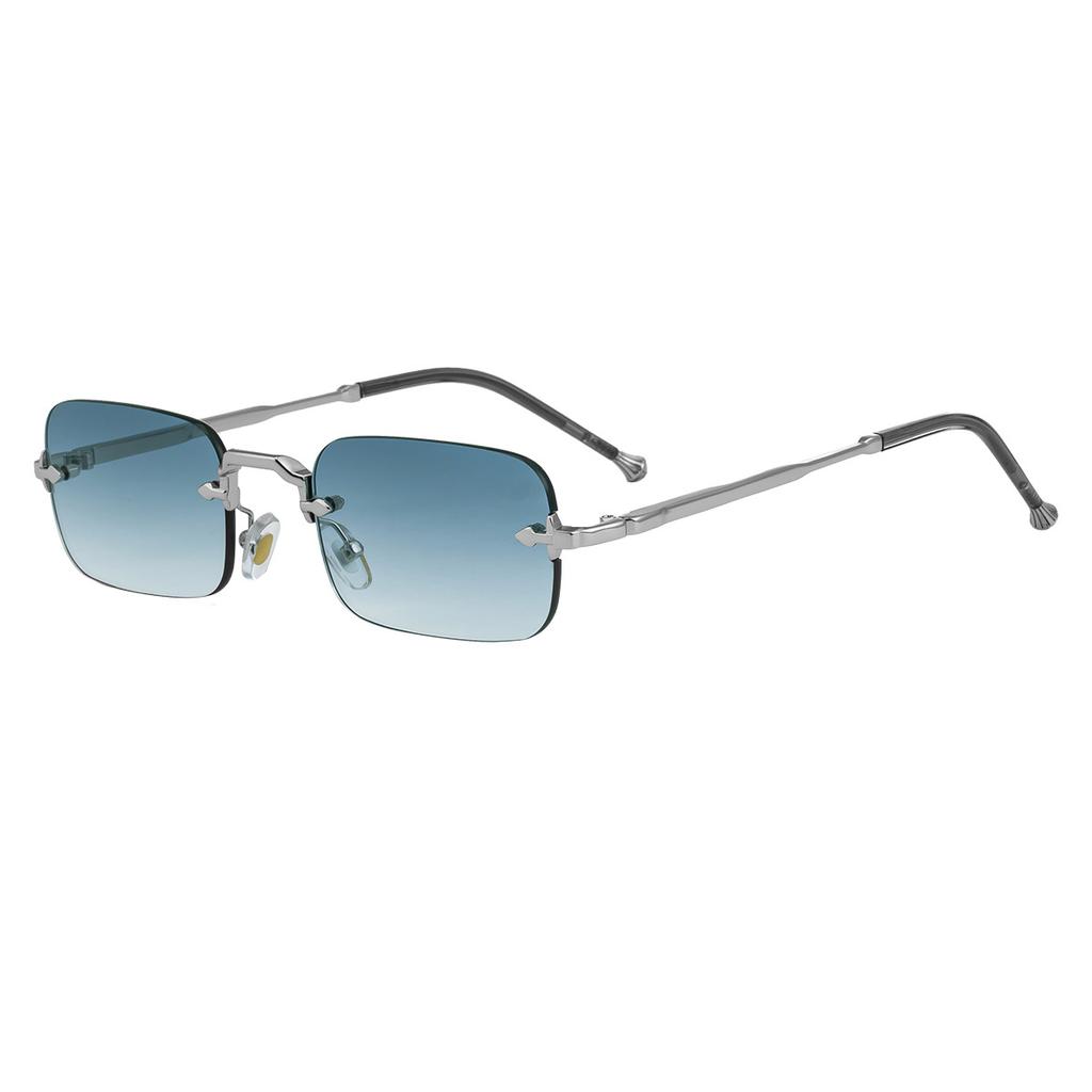 JYL TS Men's Rimless Metal-Temple - Small-Frame UV-Protective Shades WF-5G260