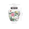 Tin Lid Ceramic Tea Canister Sealed Moisture-proof Candy Storage Jar Home Desktop Decoration Jar Crafts Interior Aesthetic Decor