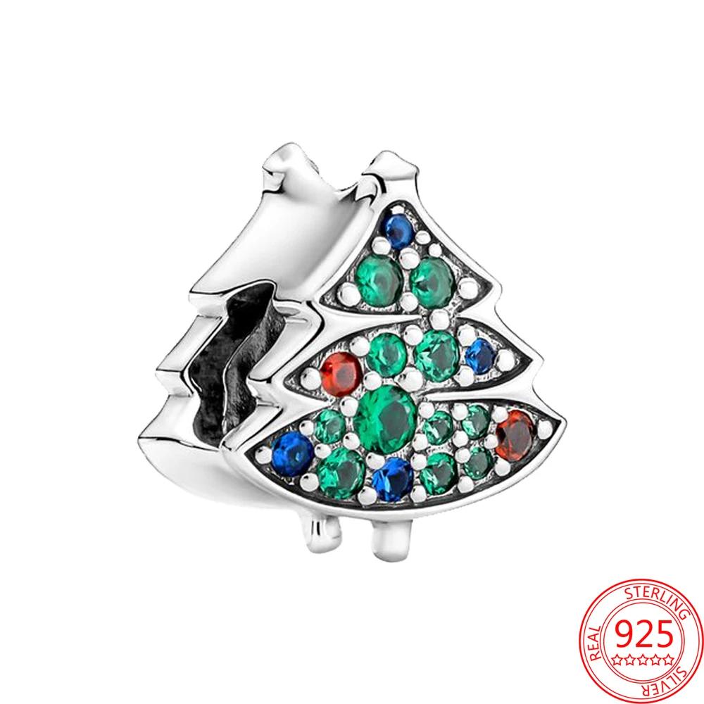 Copper Christmas Charms Series Christmas Love Hat Tree Socks Garland Beads For Women'S Bracelet Diy Jewelry Gift