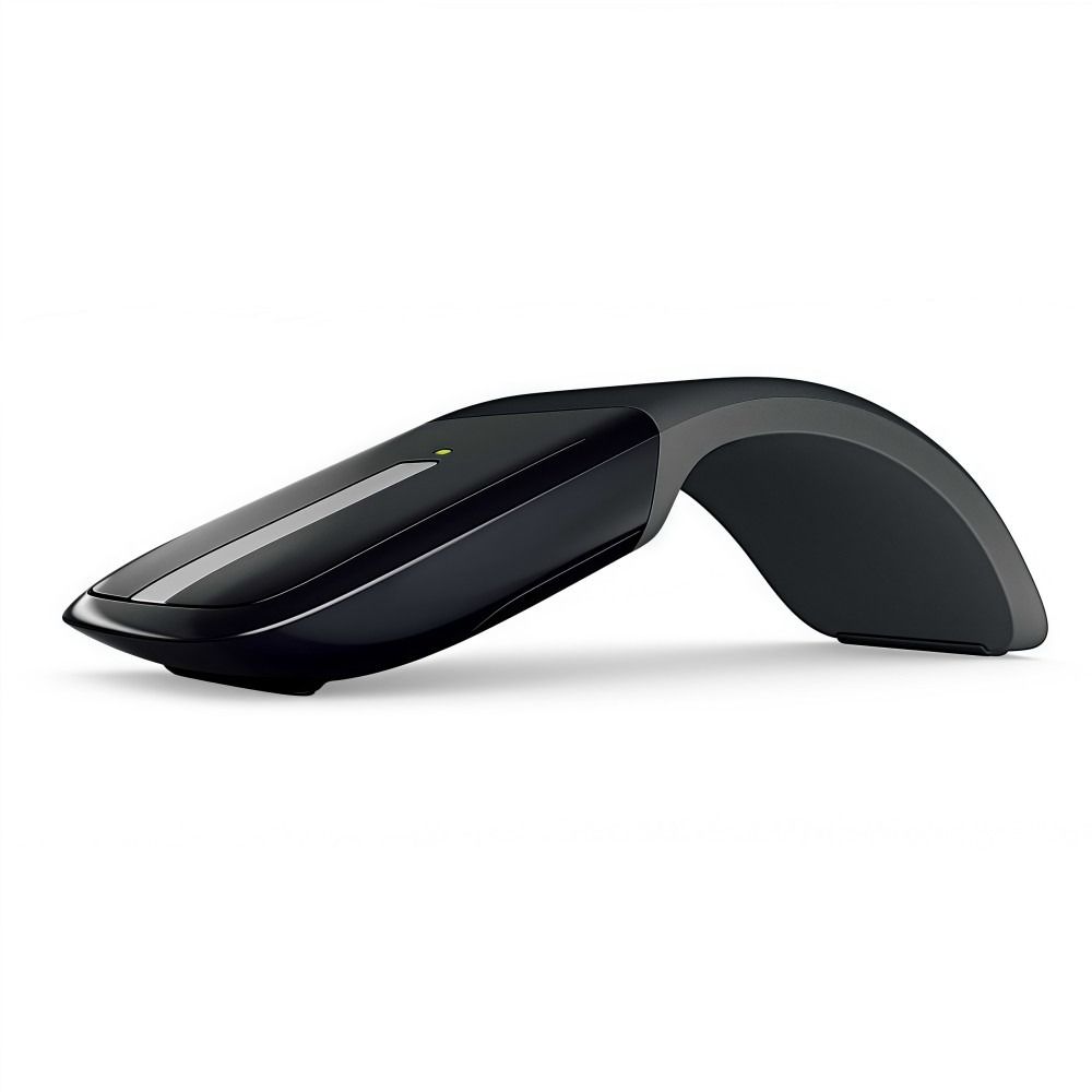 Arc-shaped Touch Folding Mouse 1200DPI Bluetooth/2.4G Bluetooth Mouse Portable Optical Ergonomic Cordless Mouse Smooth Office