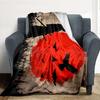 Samurai Sunset Flannel Blanket Throw Blanket Soft Warm Sofa Bed Camping Home Decor Unique Christmas Gift C926436