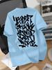 Graffiti Alphabet Street Art Print On Premium Soft 100 Cotton Unisexs T Shirt Perfect for Summer Casual Streetwear Style