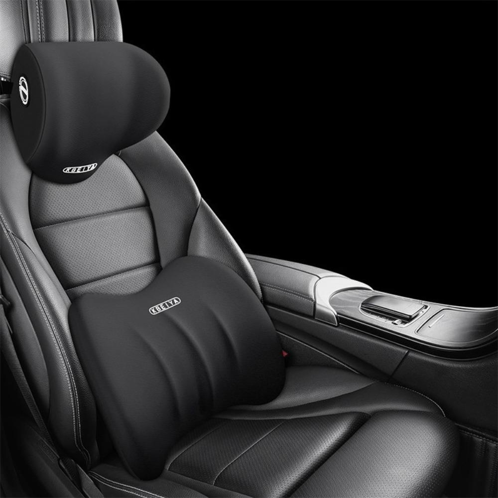 

2 Pcs Headrest Lumbar Support Auto Neck Pillow Breathable Non Slip For Sedentary Drivers Weekend Getaways Car Enthusiasts
