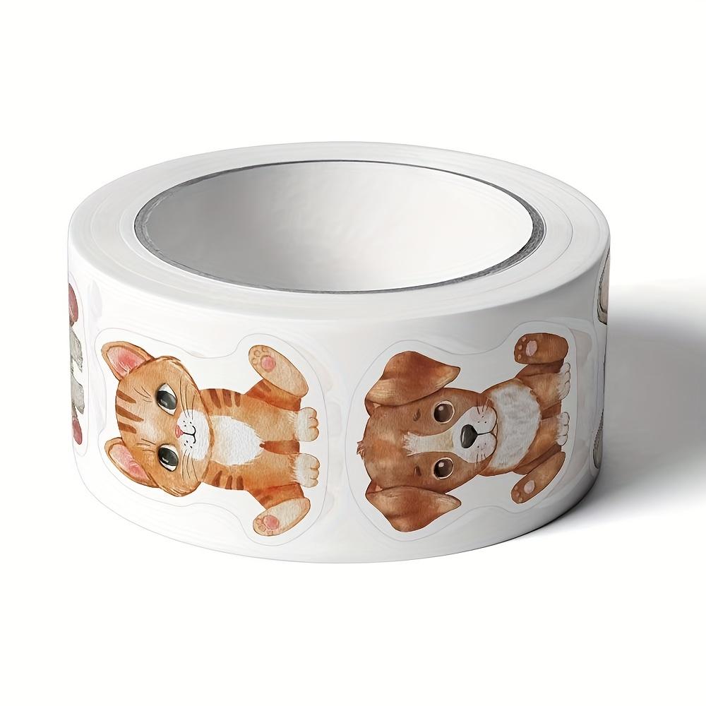 500pcs Animal Roll Stickers, Reward Stickers, Suitable for Office Decor, Office Labels, Envelope Sealing, Party Decorations, Office Supplies