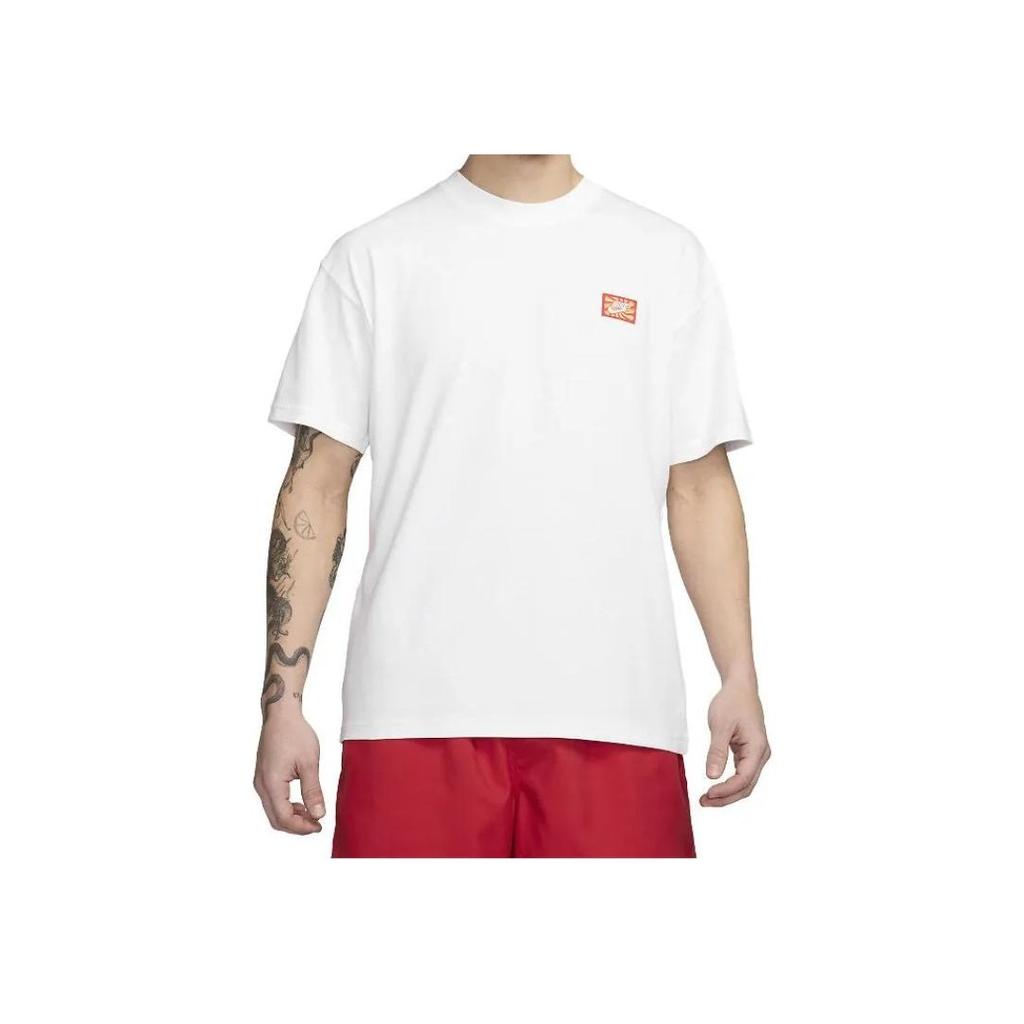 Nike Max90 Pattern Pullover Round Neck Short Sleeve T-Shirt Men T-Shirts White FV3721100