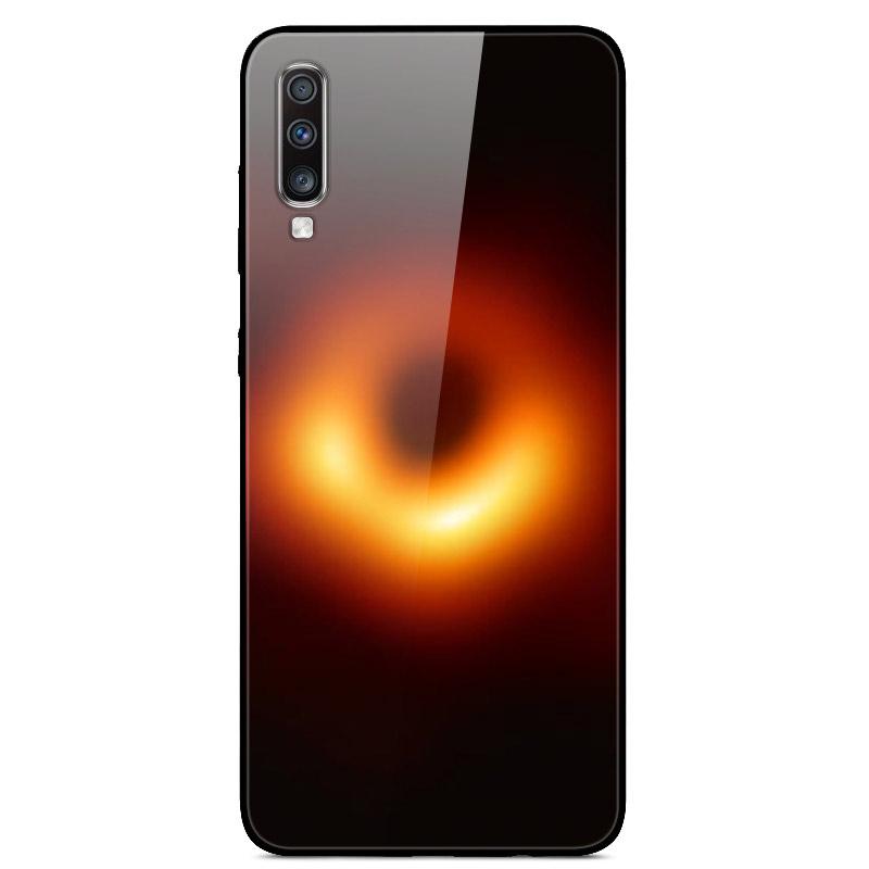 For Samsung A70 Case Cute Pattern Tempered Glass Back Hard Cover Case For Samsung Galaxy A70 Phone Cases Coque A70S A 70 Fundas