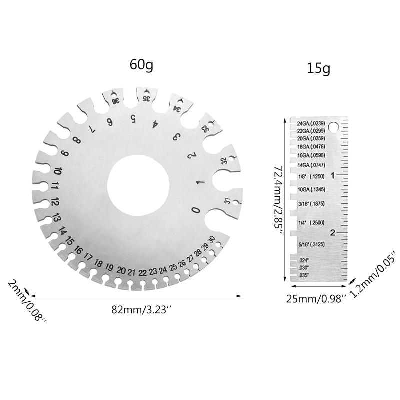 Buy Stainless Steel Thickness Gauges Wire Gauge Measurement Tool Round buy-stainless-steel-thickness-gauges-wire-gauge-measurement-tool-round