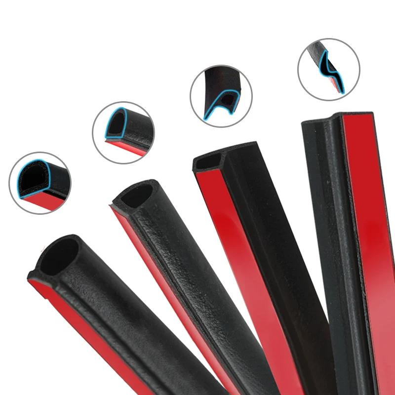 Car Door Seal Strip Auto Rubber Door Sealing Strips Car Door Protector Door Guard Noise Insulation Soundproof Z P D Type Seals