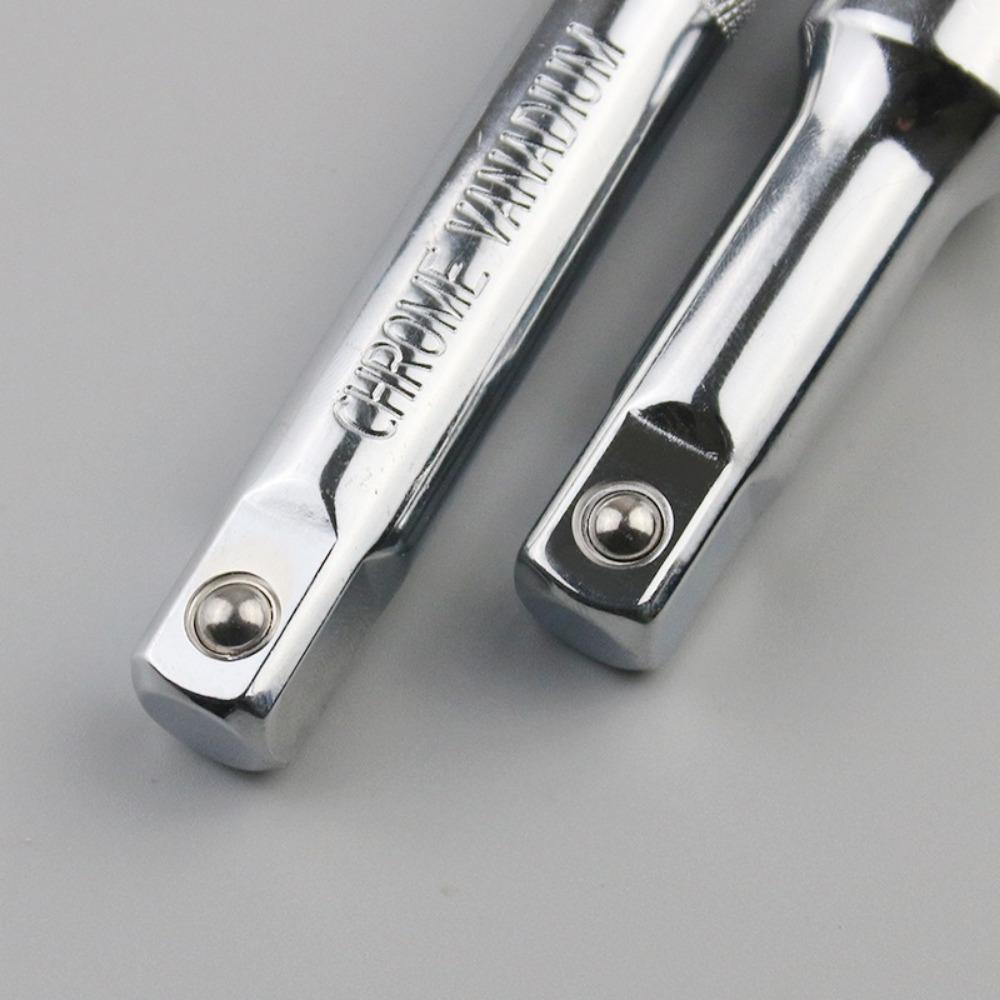 4pcs/set Steel Ratchet Wrench 1/4‘’ Extension Rod Socket Extension Bar  Connecting Rod Accessories