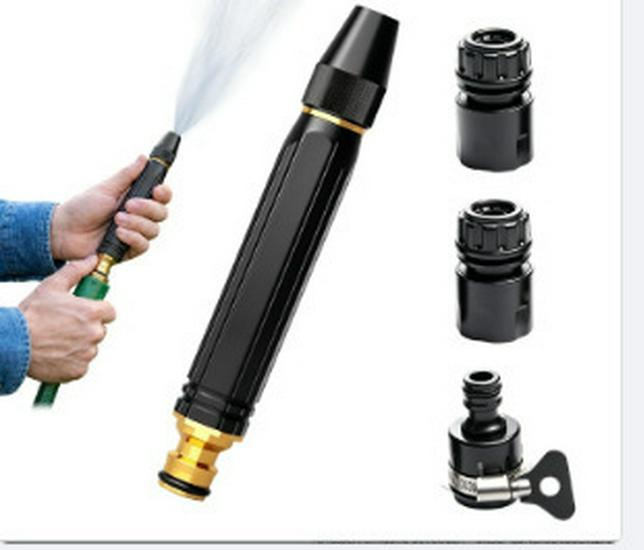 Black Diamond Copper-Plated High-Pressure Water Gun Nozzle for Car Wash & Garden Use