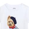 Polo Ralph Lauren Animal Print Graphic Crew Neck Short Sleeve T-Shirt Kids Tops White 313936025-001